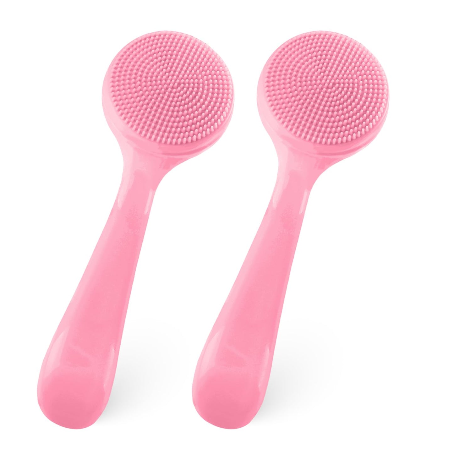 2Pack Silicone Face Brush Manual Face Scrub Brush Soft Facial Brushes Waterproof Exfoliating Face Brush Skin Friendly Face Cleaner Brush for Women and Men Blackheads Makeup Residues Removal