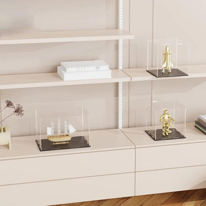 Mineral Crystal Collectibles Acrylic Display Box, Square Holder Organizer Showcase Shelves for Reception Decoration Box, Graduation Keepsake, Party Favor, 35x60x65cm/14x24x26in