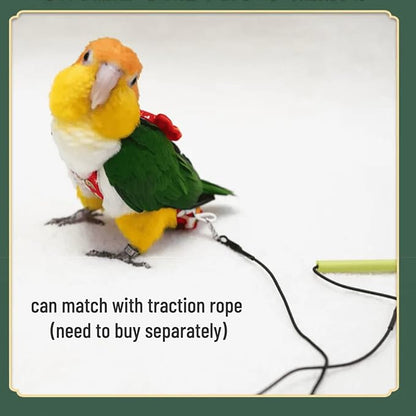 Bird Flight Suits Diapers, Parrot Flight Suits Diapers for Monk Parakeets, Cockatiels Flight Suits, Parrot Clothes, Bird Training Nappy Suit Liners Clothes (Small,Black)
