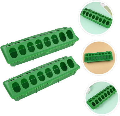 VICASKY 2pcs Energy Food Tank Bird Seed No Mess Feeder for Outdoor Birds and Pigeons
