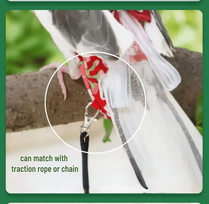 Bird Flight Suits Diapers, Parrot Flight Suits Diapers for Monk Parakeets, Cockatiels Flight Suits, Parrot Clothes, Bird Training Nappy Suit Liners Clothes (M, Purple-B)