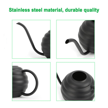 Lianshi Plant Watering Bottle, 400ml/14oz, Retro Style Watering Can, Matte, Frosted (Black)