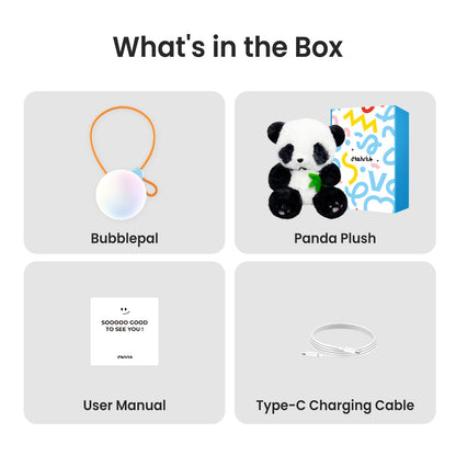 Smart AI Plush Toy Panda, Interactive Stuffed Animal for 3+ Kids, Screen-Free Educational Emo Robot with Advanced AI, APP with 16 Characters, Unique Gifts for Girls & Boys.Bedtime Companion