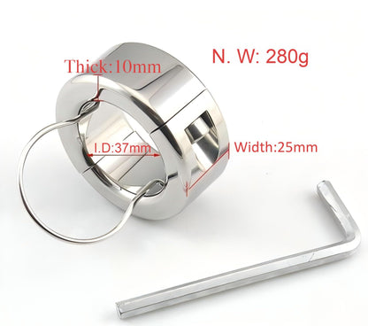 Stainless Steel Pendant Hanging Crystal Ball, Men's Stretching Exercise Rings (USF69) (Pendant)