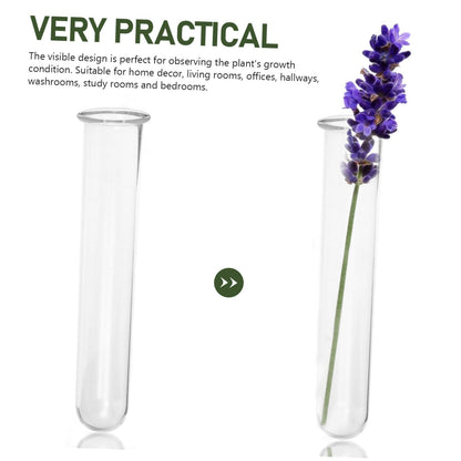 KESYOO 4pcs Floral Tubes for Water Plants Glass Test Tube Vases Hydroponic Garden Plant Cuttings Home Decor