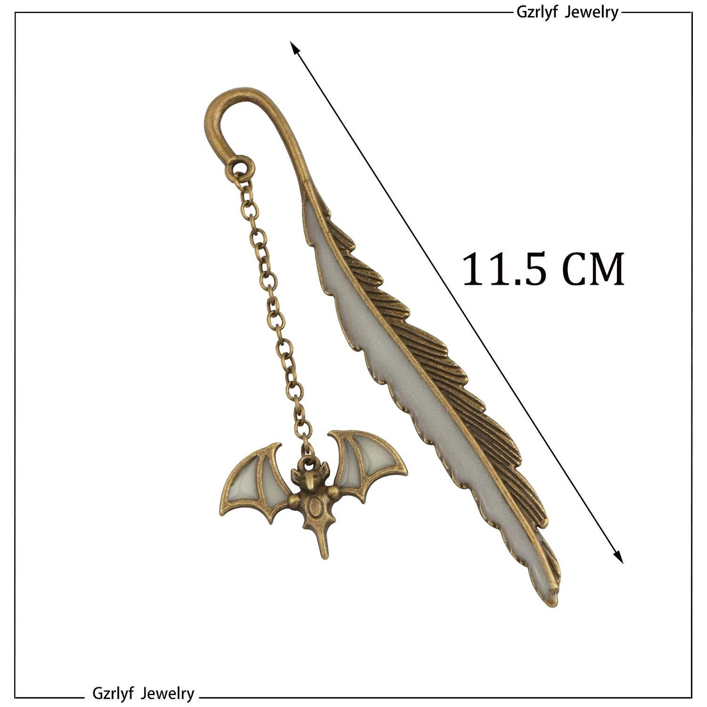 Gzrlyf Bat Bookmark Luminous Bookmarks Bat Gifts for Book Lover Bookworm Gifts Bat Lover Gifts (Luminous Bookmark 2)