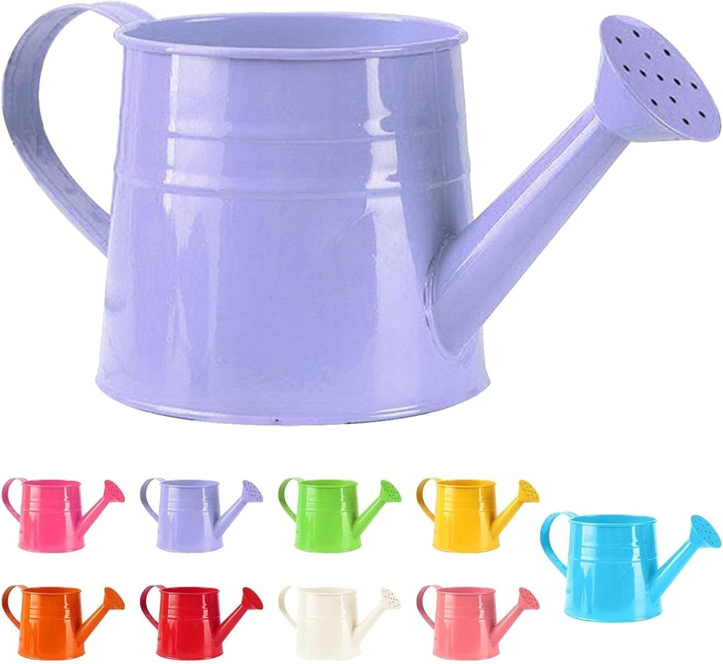 Watering Can, 1L Metal Flower Garden Watering Can, Lightweight Durable Decorative Gardening Tool for Outdoor Indoor Plants Lawn Garden (Purple)