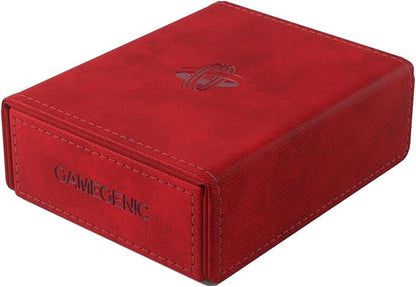 Gamegenic Token Keep - Premium Token Box for Safe Storage, Fits Dungeon 1100+ and Dungeon S 550+, Holds Tokens, Dice, and Cards, Fully Usable During Gameplay, Red Color, Made