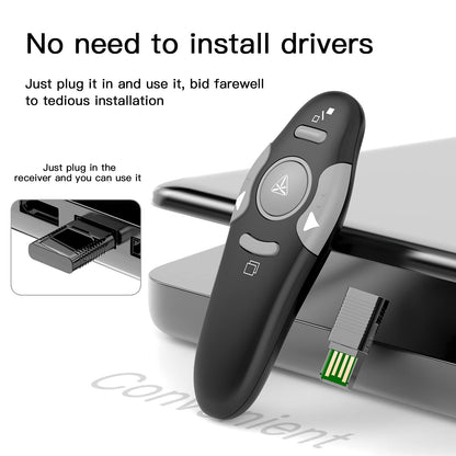QUI Presenter Clicker Bundle | BK600 Slim-Shaped USB A Black & BQ100 Remote-Shaped USB A Black