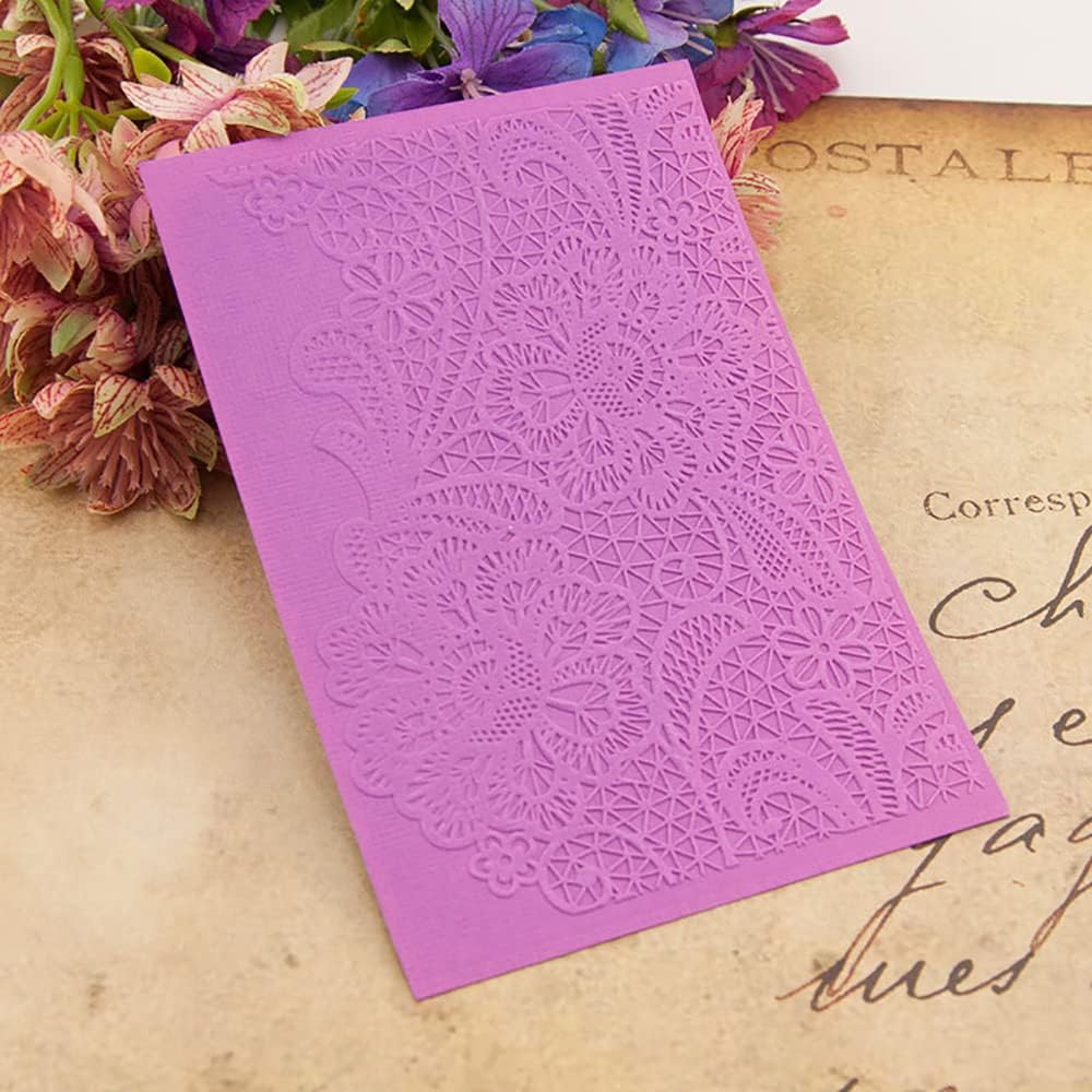 4Pcs Flower Butterfly Plastic Embossing Folder Dandelion DIY Craft Template Molds Stencils Scrapbook Paper Cards Photo Album Making Tool Embossing Folders Handmade Art Craft Supplies Decorating Mold