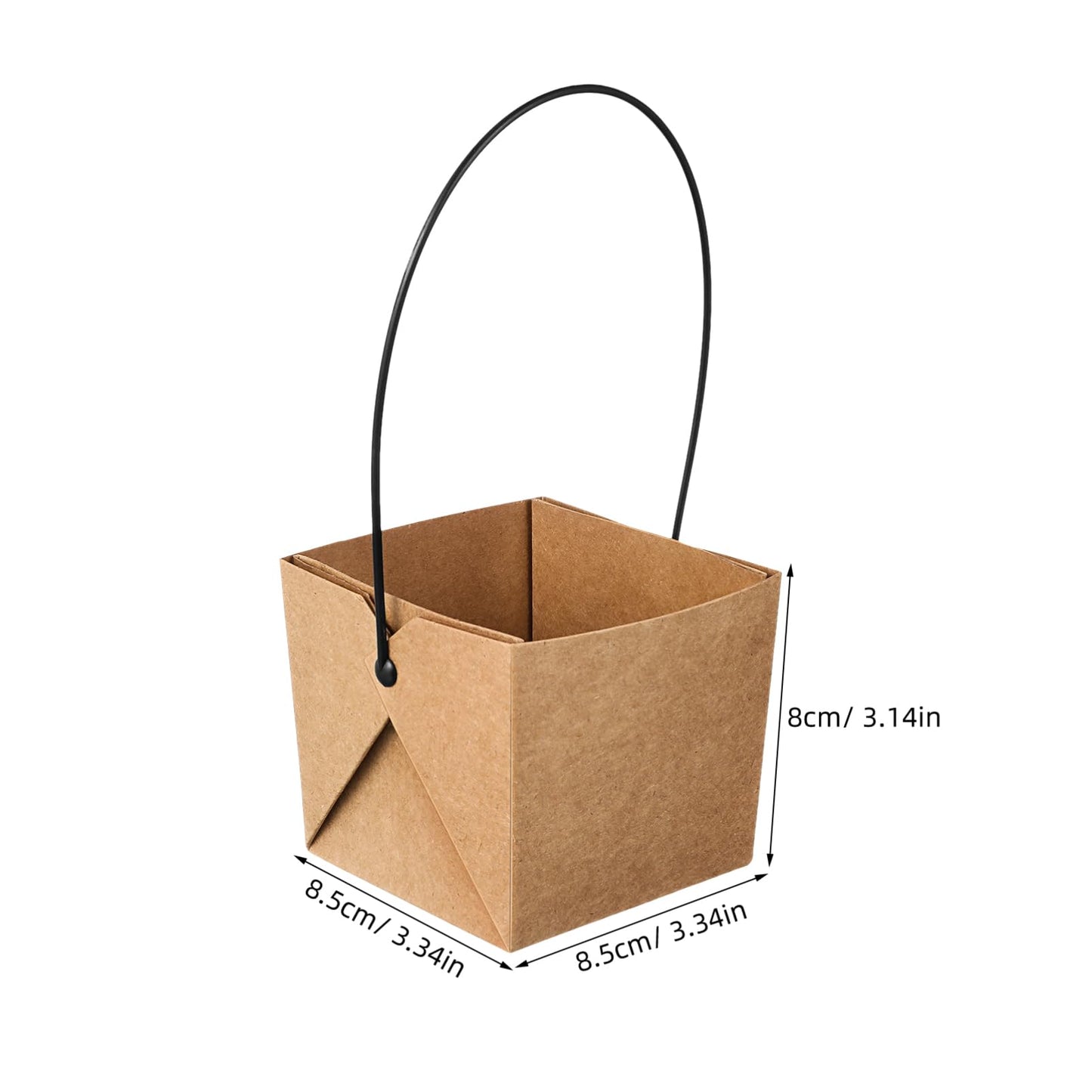 Kisangel Waterproof Buffalo Kraft Paper Mini Succulent Pots Set of 12 with Drainage Holes Small Indoor Outdoor Plant Planters for Home Garden Decoration 3.15X3.35X3.15 Inches