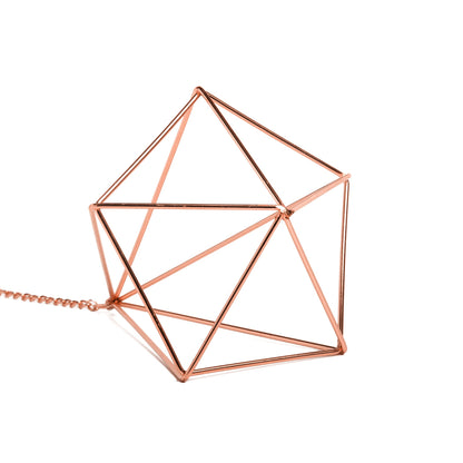 libproqia Hanging Air Plants Holders Geometric Airplant Hangers Rose Gold Tillandsia Holder Metal Pink Himmeli Metal Airfens Planter for Home Décor 4Pcs …