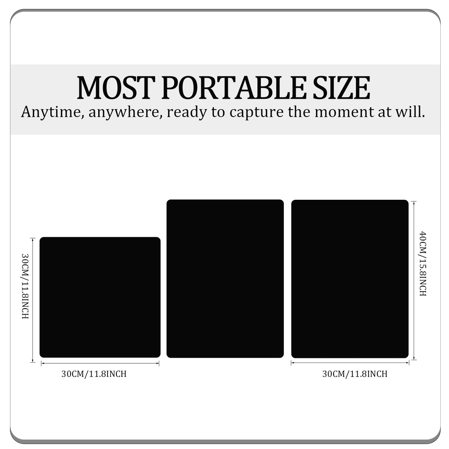 MDAOCRY Black Velvet Photo Backdrop Boards for Product Photography, 3PCS Double-Sided Black and White Background with T-Stands, Flat Lay Tabletop Backdrop for Jewelry, Cosmetics, 15.8 x 11.8 Inch