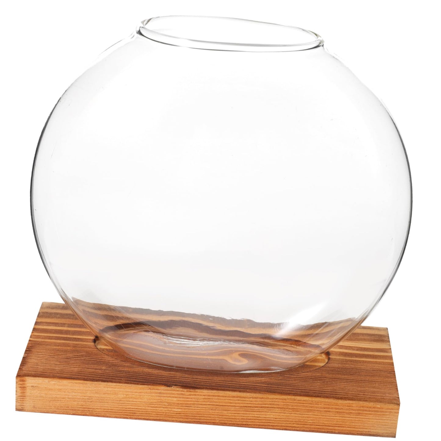 VALICLUD Hydroponic Plant Vase with Retro Base Tabletop Glass Terrarium for Home and Office Decor Chic DIY Decorative Container for Greenery and Floral Arrangements