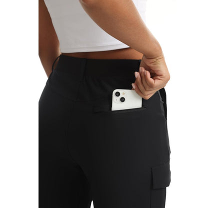 bepopotan Women's Quick-Dry Cargo Shorts - Lightweight Hiking Shorts with 5 Pockets for Athletic Golf Travel Work (Black XL)