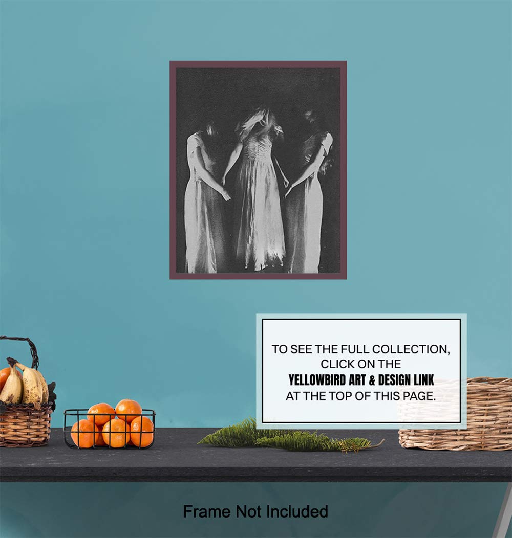 Witch Decor - Wicca Wall Decor - Pagan Gifts - Paganism - Witches Coven - Witchcraft Wiccan Supplies - Gothic Wall Art Poster - Scary Creepy Goth Room Picture - Satanic Black Magic