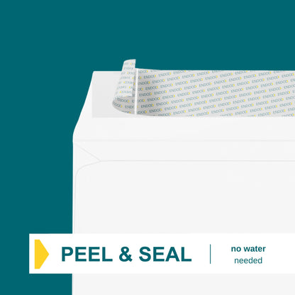 6x9 Booklet Envelopes - 250 Pack - Self Seal Mailing Envelopes - White Letter With Peel & Seal Closure - Open-Side - 28 Lb Paper - Plain for Business and Personal Use