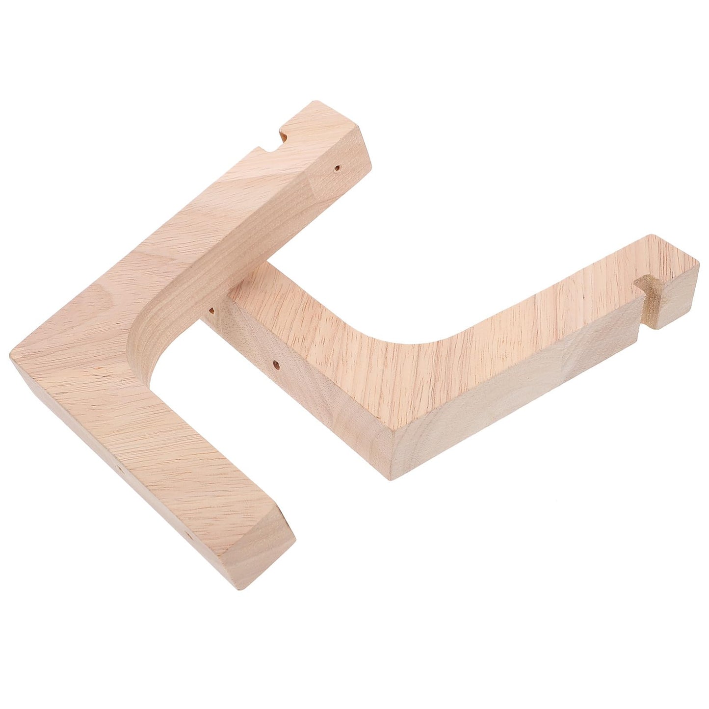 VICASKY Wooden Plant Hanging Hooks 2pcs Heavy-Duty Wall Mounted Plant Hanger Brackets Indoor Outdoor Hanging Stand for Flowerpots