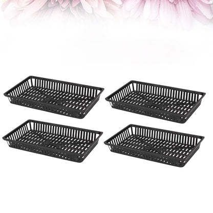 Yardwe 10-Pack Aquarium Planting Baskets Plastic Aquatic Plant Pots with Drainage Holes for Fish Tank Water Grass and Pond Plant Growth