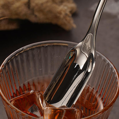 Ouliget Long Handle Tea Coffee Spoons,Square Head Coffee Stirring Spoon,Coffee Stir Sticks Drink Stirring Spoons,Tiny Salt Condiment Spoon,Coffee Bar Accessories,2 Pieces,9.3 Inches