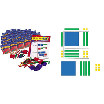 Learning Resources Algebra Tile Class Set and Magnetic Algebra Tiles Set