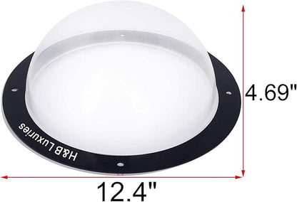 H&B Luxuries Durable Acrylic Dome Dog Window for Fence to View Outside for Satisfying Curious Pets FW058 (2-Pack)