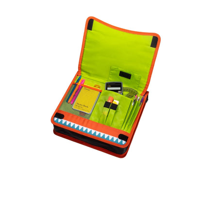 Case-it Monster Eye 2" O Zipper Binder w/Removable 5 Tab Expanding File, Navy Blue (M-276-ME Navy Blue)
