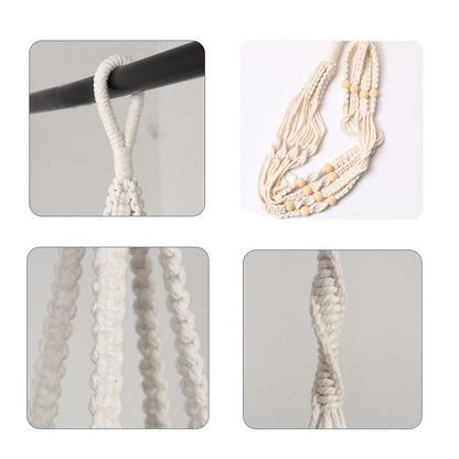 BLEAFLUV Hanging Planters with Macrame Plant Hangers for Indoor Outdoor Plants, 3 Set Hanging Baskets Flower Pots Holders 35''/27''/21'', Self-Watering Pots 7''/6''/5.5'', Boho Home Decor, Black