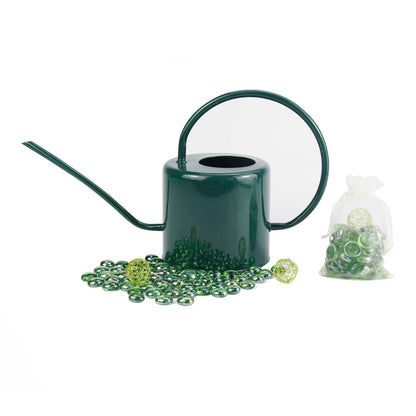 Lechloris Indoor Watering Can for Houseplants - Long Spout Metal Watering Can for Indoor Plants,Succulents or Outdoor Garden Flower, 1.3L / 40 oz Green