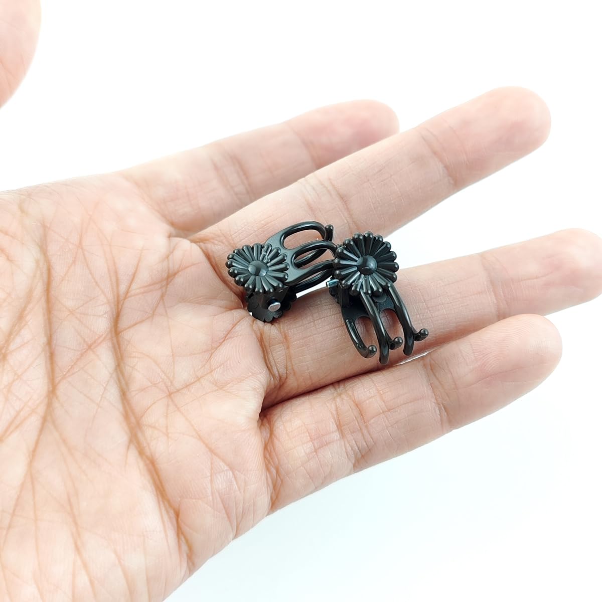 GXXMEI 400PCS Plant Clips, Orchid Clips Plant Orchid Support Clips Flower and Vine Clips for Supporting Stems Vines Grow Upright Dark Brown