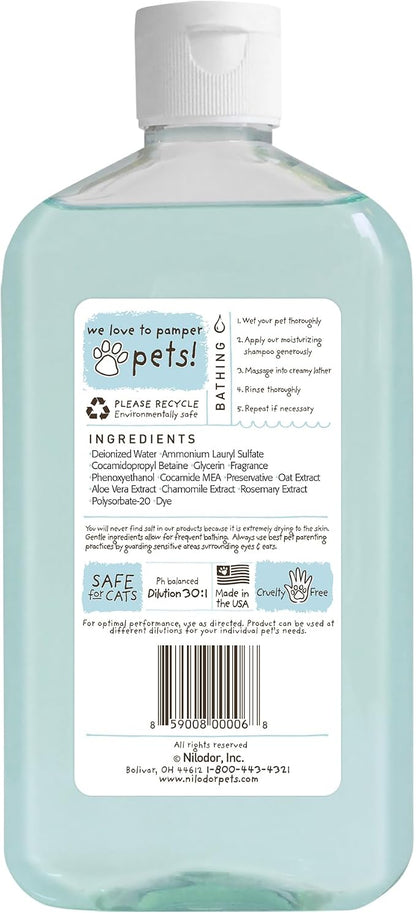 Bobbi Panter Oatmeal Dog Shampoo Aloe Vera, Chamomile & Rosemary – Moisturizing Natural Formula for Dry Skin, Tear-Free, 30:1 Concentrate, Made in USA, 14 oz