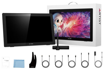 Drawing Tablet with Screen XPPen Artist 22 2nd Computer Graphics Tablet 122% sRGB with 8192 Levels Tilt Function Battery-Free Stylus, 21.5inch Pen Display Compatible with Windows, Mac, Linux