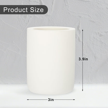RENEWREVITAL Toothbrush Holder, Diatomite Bathroom Organizer, Toothbrush & Toothpaste Holder Cup, Vanity Storage Solution for Bathrooms, Beige, 1Pc