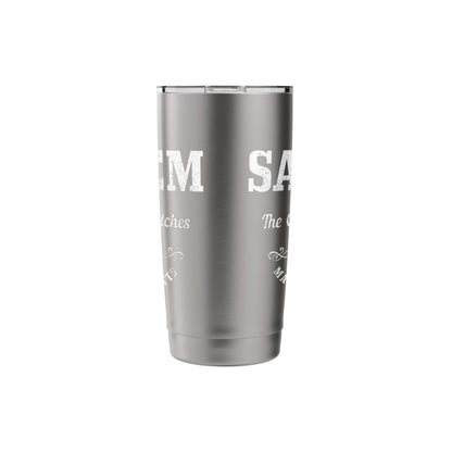 Salem Massachusetts Est. 1626 Witch Broom Halloween Vintage Stainless Steel Insulated Tumbler
