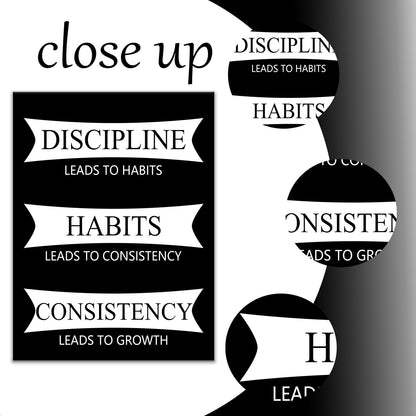 DINGFUN Motivational Wall Art Office Decor Inspirational Entrepreneur Quotes Canvas Positive Poster Painting Artwork for Modern Home Bedroom Study Room Living Room Picture Ready to Hang [18''Wx24''H]