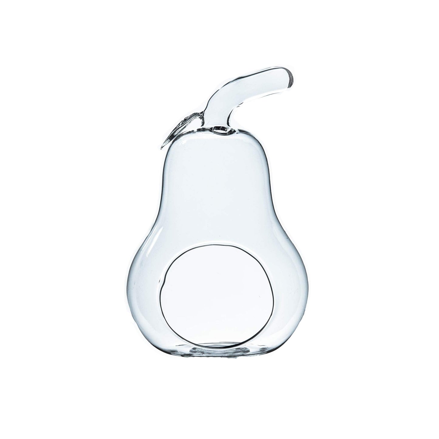 WGV Planter Terrarium, Width 5.5", Height 8", Clear Unique Pear Glass Vase Conatiner, DIY Planter Votive Candle Holder for Home Office Garden Decor, 1 Piece
