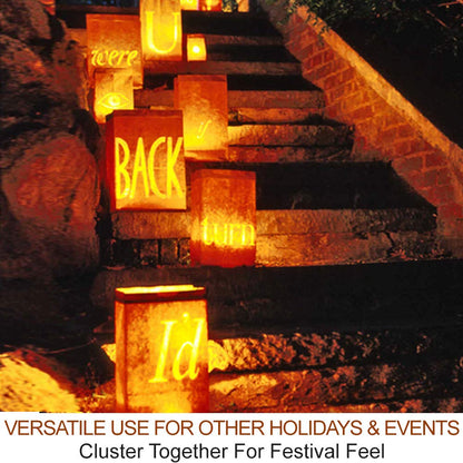 HOME MOST 2-Pack Halloween Pumpkin Lights with Remote/Timer - Orange Pumpkin Lights LED Battery Operated Halloween Decor - Jack-O-Lantern Outdoor Decorations