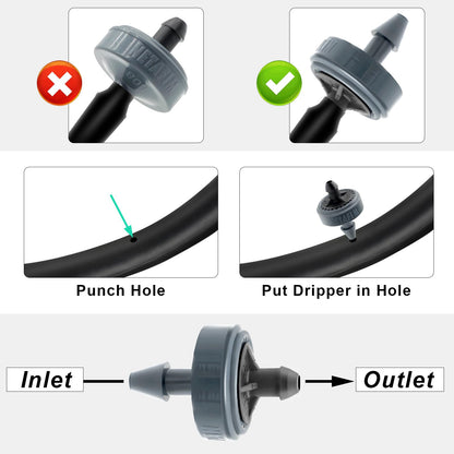 Netafim 1 GPH Woodpecker Jr Pressure Compensating Drip Emitters (50)