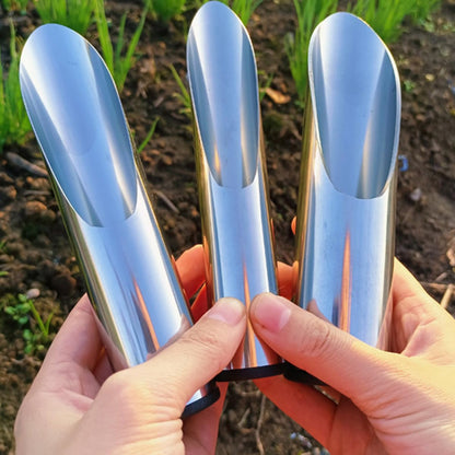 OFFSCH Stainless Steel Bonsai Soil Scoop and Gardening Trowel for Potting and Cultivation, Medium Size Hand Tool for Home Planting and Soil Digging