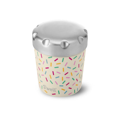 S'well Stainless Steel Ice Cream Chiller, 16oz, Sweet Sprinkle, Triple Layered Vacuum Insulated Container Keeps Ice Cream Frozen For Up To Four Hours, BPA Free