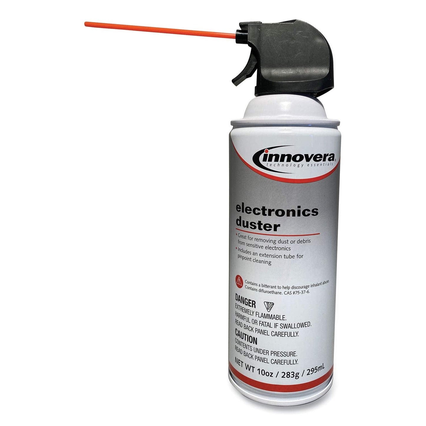 Innovera Compressed Air Duster Cleaner, 10 Oz Can, 4/Pack