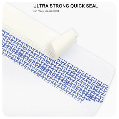HERKKA #10 Security Self-Seal Envelopes, No.10 Windowless Bussiness Envelopes, Security Tinted with Printer Friendly Design - Size 4-1/8 x 9-1/2 Inch - White - 24 LB - 1000 Pack