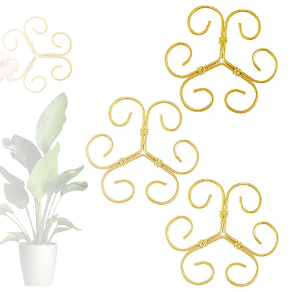 Plant Stem Support Set, Reusable Plastic Climbing Plant Supports Plants Trellis Plant Support for Indoor Plants, Upgrade Plastic Reusable Plant Stabilizer, Indoor Plants Accessories (Heart, 3pcs)
