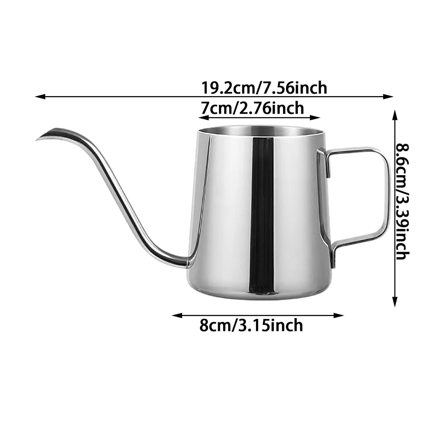 Metal Watering Can, Durable Small 013 Gallon Indoor Watering Cans for House Plants with Long Spout,Leak Proof Lightweight Decorative Water Can for Plants for Bonsai Succulents Outdoor