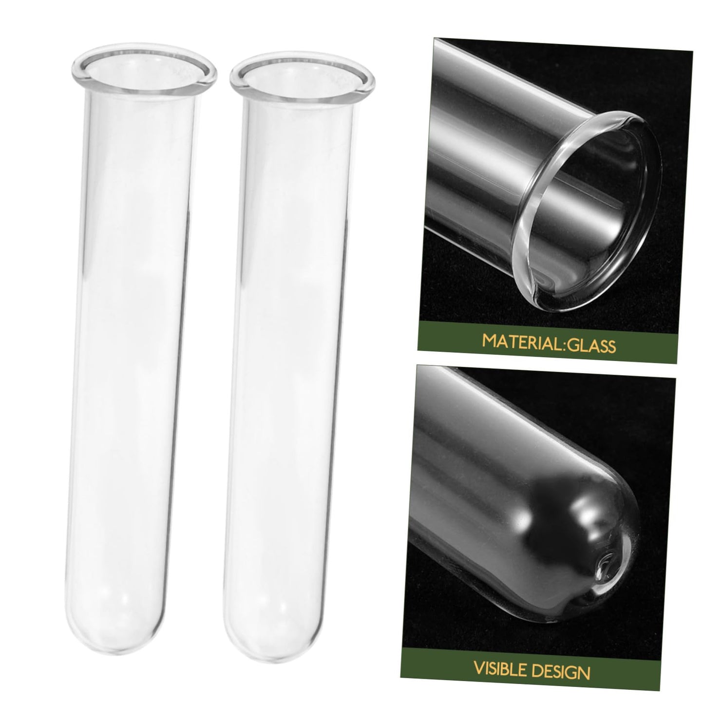CIYODO 4pcs Glass Hydroponic Test Tube Vase for Flowers Geometric Terrarium Home Plant Decor Propagation Vases
