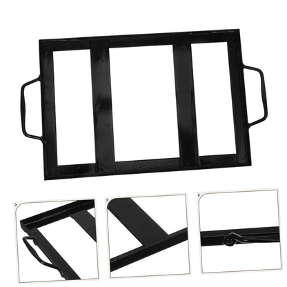 IWOWHERO Restaurant Salt Plate Stand Bbq Supply Stainless Salt Plate Rack Grilling Accessory Kitchen Tool