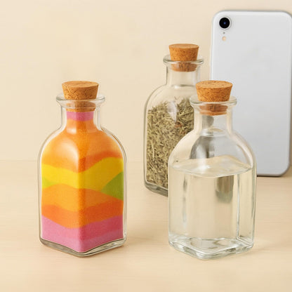 TBWIND 12 Pack 8oz Glass Potion Bottles with Cork
