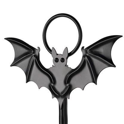 Wall Sconce Candle Holder Metal Hanging Wall Decorations Gothic Bat Wall Light Candle Holder for Home,Living Room, Bathroom, Dining Room, Set of 2（Black