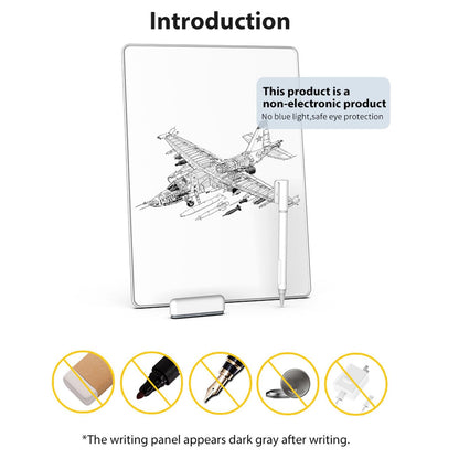 LAISANIM LCD Writing Pad with Instantly Erase, Basics Reusable Writing Pad, Digital Drawing Tablet, Includes Pen, Eraser, for Student Wokers.