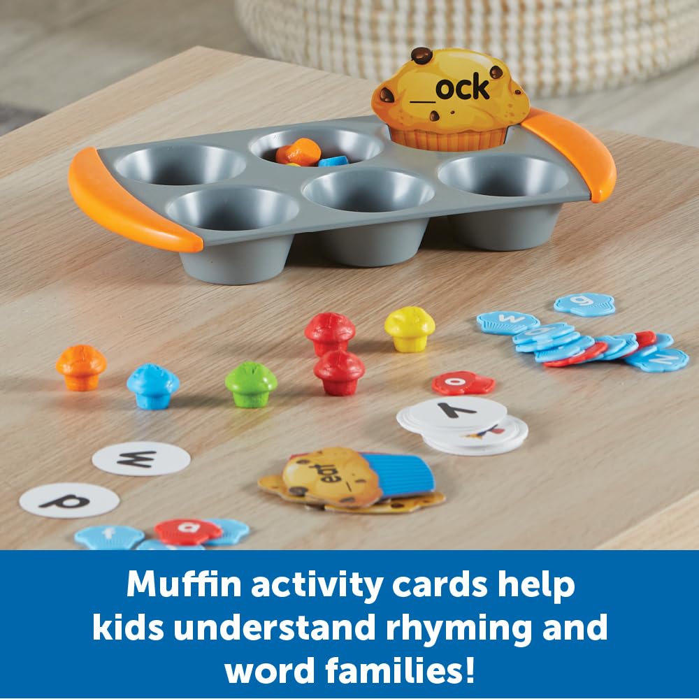 Learning Resources Mini Muffin Phonics Activity Set, Preschool Toys, Preschool Learning Activities, Play Food, Kindergarten Toys, Ages 4+,70 Pieces